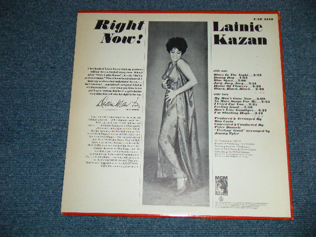 画像: LAINIE KAZAN - RIGHT NOW! ( Ex++/Ex+++ Looks:Ex++) / 1966 US ORIGINAL STEREO Used LP 