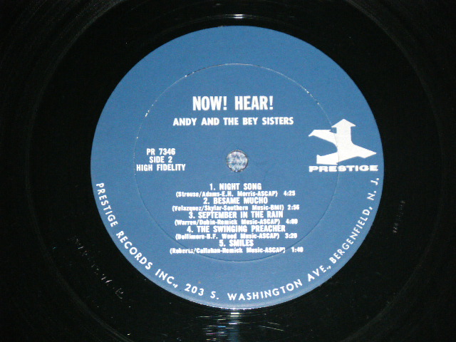 画像: ANDY and The BEY SISTERS - NOW! HEAR  ( Ex++/Ex+++ Looks:Ex++)  / 1964 US AMERICA ORIGINAL "PROMO" MONO Used LP