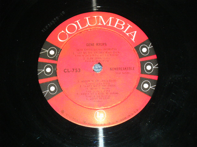 画像: GENE KRUPA - GENE KRUPA  ( Ex++/Ex++ ) / 1956 US AMERICA ORIGINAL "6 EYE'S Label" MONO Used LP 