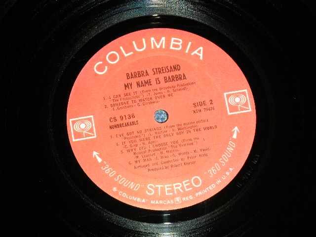 画像: BARBRA STREISAND  - MY NAME IS BARBRA ( Ex++/Ex+++ B-3:Ex++ )   / 1966  US AMERICA ORIGINAL "PROMO Seal"  "2nd Press 360 SOUND Label"  STEREO  Used LP