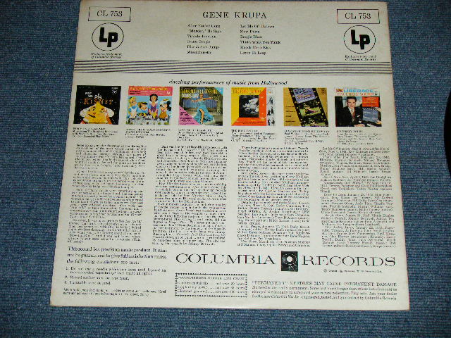 画像: GENE KRUPA - GENE KRUPA  ( Ex++/Ex++ ) / 1956 US AMERICA ORIGINAL "6 EYE'S Label" MONO Used LP 