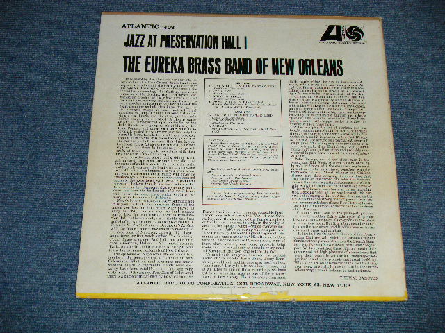 画像: EUREKA BRASS BAND - JAZZ AT PRESERVATION HALL 1  ( Ex++/Ex++ ) / 1963 US AMERICA  "WHITE LABEL PROMO"" MONO  Used LP 
