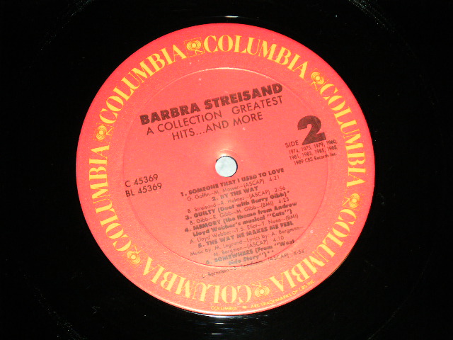 画像: BARBRA STREISAND  - GREATEST HITS ...AND MORE(Ex+++/MINT ) / 1989  US AMERICA ORIGINALUsed  LP