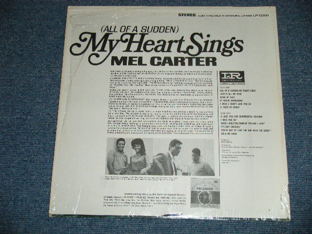 画像: MEL CARTER - (ALL OF A SUDDEN) MY HEART SINGS   ( Ex+++/Ex+++ )   / 1966 US AMERICA ORIGINAL STEREO Used  LP 