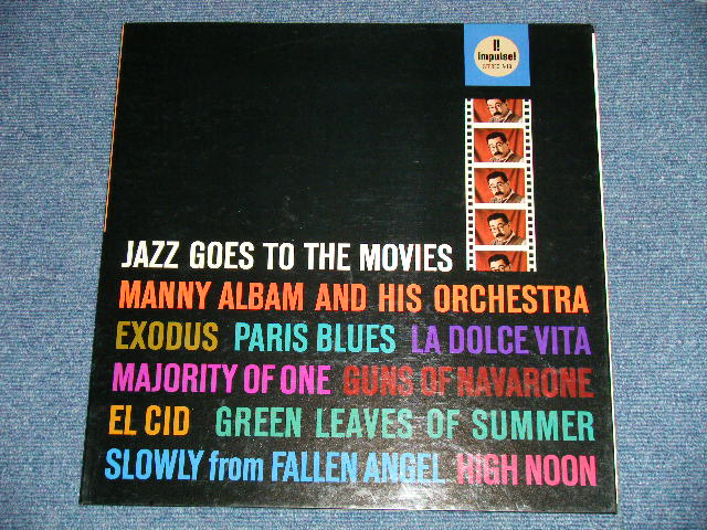 画像: MANNY ALBAM and His ORCHESTRA - JAZZ GOES TO THE MOVIES  ( Ex/Ex+++) /  1962 US AMERICA ORIGINAL "ORANGE with BLACK RING Label" STEREO Used LP