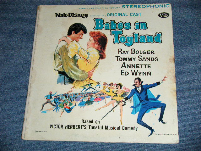 画像: OST BABES IN TOYLAND - RAY BOLGER,TOMMY SANDS,ANNETTE,ED WYNN  ( VG++/Ex+++) / 1961 US AMERICA ORIGINAL STEREO  Used LP