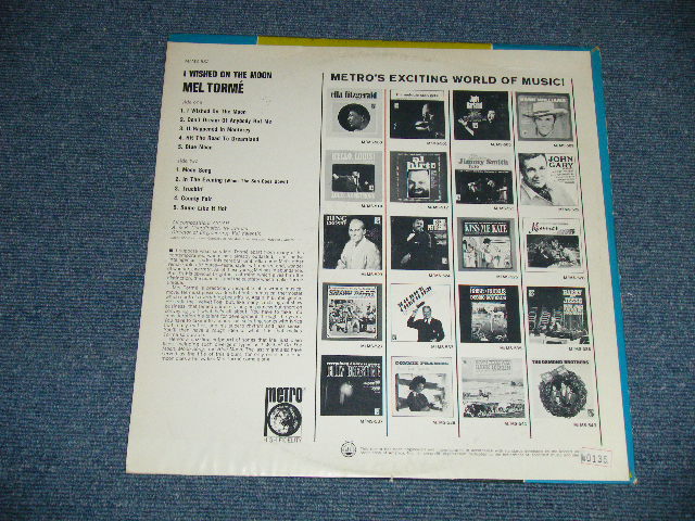 画像: MEL TORME - I WISHED ON THE MOON  ( Ex++/Ex+++ ) /  1965 US AMERICA ORIGINAL STEREO Used LP 