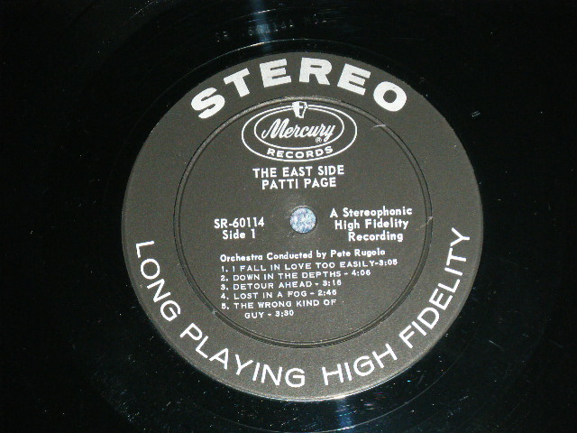 画像: PATTI PAGE -  THE EAST SIDE ( Ex++/MINT- )  /1959  US AMERICA ORIGINAL STEREO Used LP