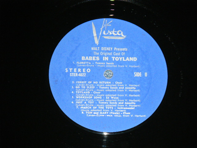 画像: OST BABES IN TOYLAND - RAY BOLGER,TOMMY SANDS,ANNETTE,ED WYNN  ( VG++/Ex+++) / 1961 US AMERICA ORIGINAL STEREO  Used LP
