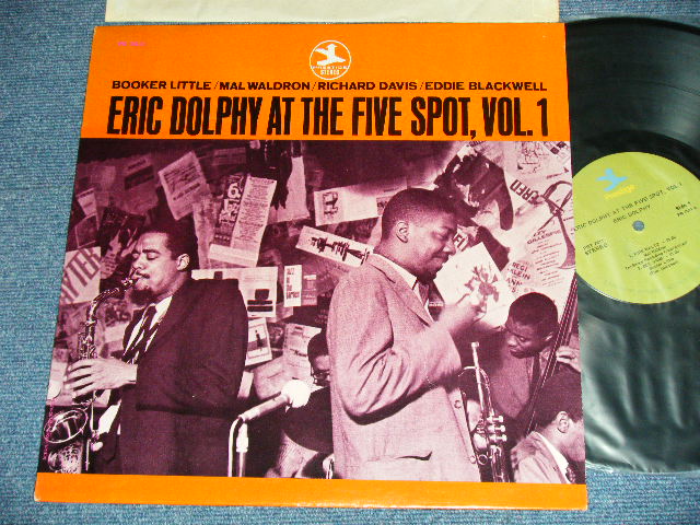 画像1: ERIC DOLPHY - AT THE FIVE SPOT, VOL.1 ( Ex+/+/MINT- ) / Early 1970's  US AMERICA "Lime GREEN  Label" Used LP
