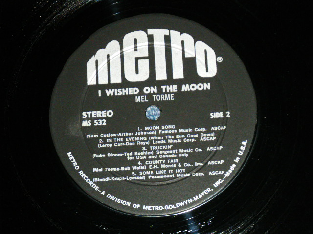 画像: MEL TORME - I WISHED ON THE MOON  ( Ex++/Ex+++ ) /  1965 US AMERICA ORIGINAL STEREO Used LP 
