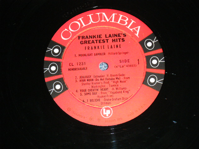 画像: FRANKIE LAINE - GREATEST HITS  ( Ex+/Ex+++ ) / 1958 US AMERICA ORIGINAL "6 EYE'S LABEL"  MONO  Used  LP 