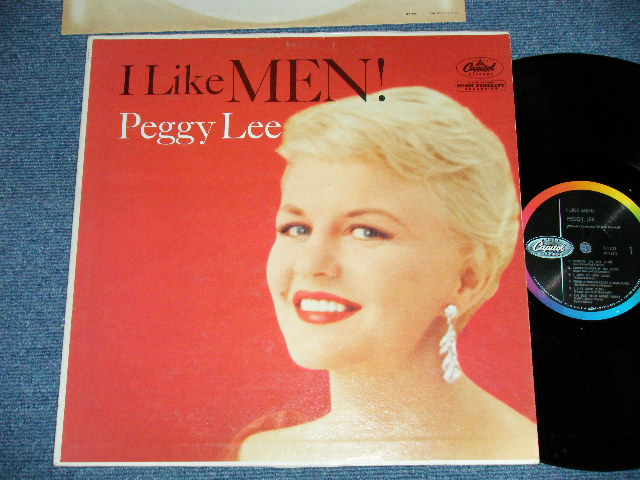 画像1: PEGGY LEE - I LIKE MEN ! ( Ex+/Ex++ Looks:Ex+)  / 1959 US AMERICA ORIGINAL 1st Press "BLACK With RAINBOW &CAPITOL logo on Left side Label"  Mono Used  LP 