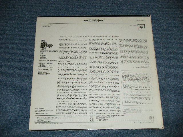 画像: DAVE BRUBECK QUARTET - JAZZ IMPRESSIONS OF NEW YORK ( Ex+/Ex+++ ) / 1965 US AMERICA ORIGINAL "BLACK  360 SOUND Label"  STEREO Used LP 