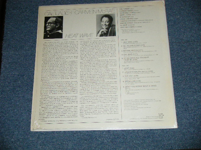 画像: CAL TJADER & CARMEN McRAE  - HEAT WAVE ( MINT-/MINT- , Ex+++ Looks:Ex )  / 1982 US AMERICA ORIGINAL Used  LP  