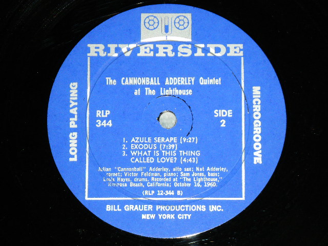 画像: The CANNONBALL ADDERLEY QUINTET - AT THE LIGHTHOUSE ( Ex+/Ex+++ B-1 :SCRATCH   )  / 1960 US AMERICA ORIGINAL  MONO Used LP 