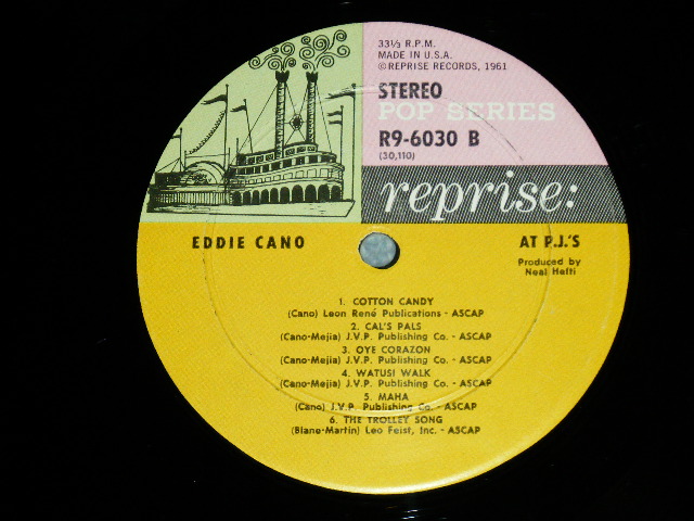 画像: EDDIE CANO - AT P.J's  ( Ex/Ex++ Looks:Ex+++ )  / 1961?  US AMERICA ORIGINAL STEREO Used  LP  