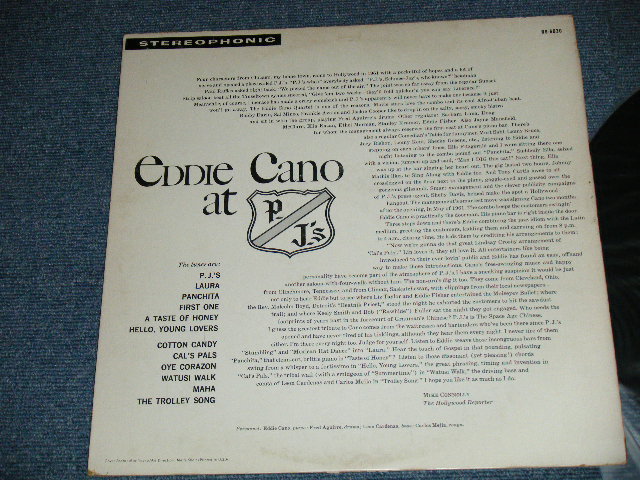画像: EDDIE CANO - AT P.J's  ( Ex/Ex++ Looks:Ex+++ )  / 1961?  US AMERICA ORIGINAL STEREO Used  LP  