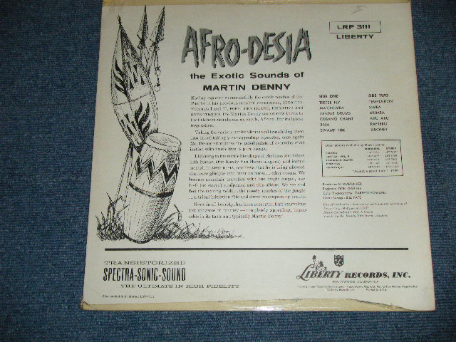 画像: MARTIN DENNY -  AFRO-DESIA : THE EXOTIC SOUNDS OF ( Ex/Ex++ Looks:Ex+++)   / 1959 US AMERICA ORIGINAL "1st Press TURQUOISE Label" MONO Used   LP  