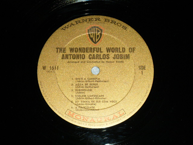 画像: ANTONIO CARLOS JOBIM - THE WONDERFUL WORLD OF : THE BRAZILLIAN MOOD WITH NELSON RIDDLE (MINT-/MINT-)  / 1966 US AMERICA ORIGINAL "1st Press GOLD Label" MONO Used LP 