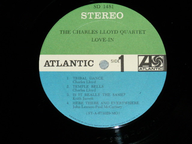 画像: The CHARLES LLOYD QUARTET(with KEITH JARRETT,RON McCLURE, JACK DeJOHNETTE ) - LOVE-IN : RECORDED LIVE AT THE FILLMORE AUDITORIUM IN SAN FRANCISCO  ( Ex++/Ex++ ) / 1967  US AMERICA ORIGINAL   STEREO 1st Press "GREEN & BLUE Label"   Used LP 