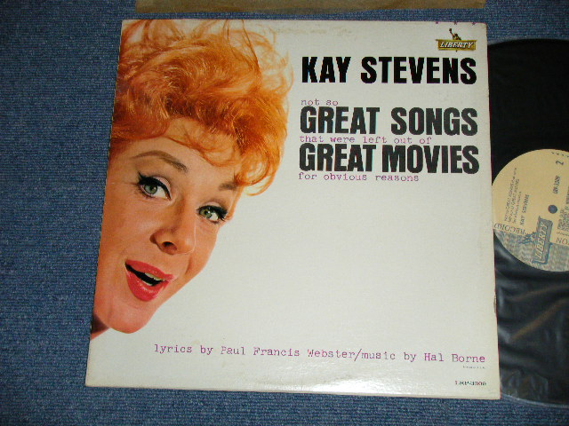 画像1: KAY STEVENS - NOT SO GREAT SONGS THAT WERE LEFT OUT OF GREAT MOVIES  ( Ex++/MINT- ) / 1963 US AMERICA ORIGINAL "AUDITION LABEL PROMO"  MONO Used LP
