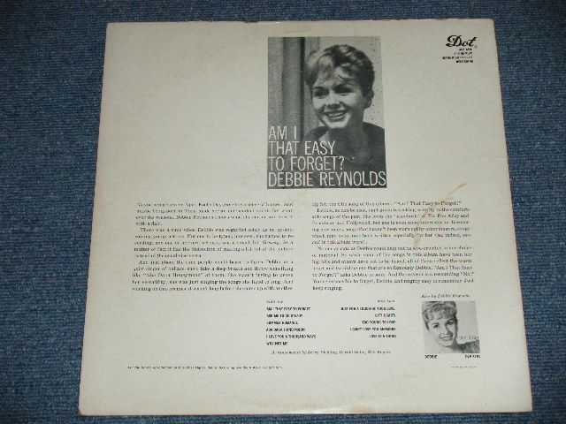 画像: DEBBIE REYNOLDS - AM I THAT EASY TO FORGET? ( Ex++/Ex++ )  / 1960 US AMERICA ORIGINAL MONO Used LP 
