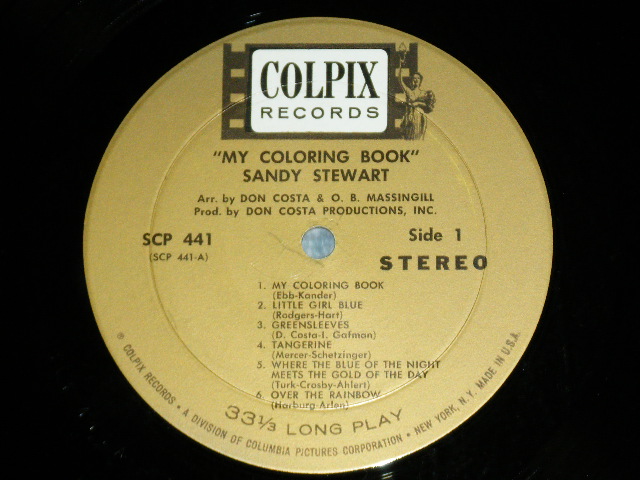 画像: SANDY STEWART - MY COLORING BOOK ( Ex+++/Ex+++ ) / 1960's US AMERICA ORIGINAL STEREO Used LP