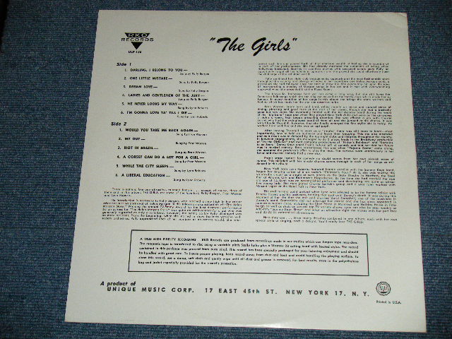 画像: FRAN WARREN, POLLY BERGEN, LYNN ROBERTS - THE GIRLS ( Ex+++/Ex+++)   / 1959 US AMERICA ORIGINALMONO Used LP  