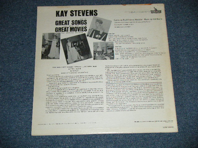 画像: KAY STEVENS - NOT SO GREAT SONGS THAT WERE LEFT OUT OF GREAT MOVIES  ( Ex++/MINT- ) / 1963 US AMERICA ORIGINAL "AUDITION LABEL PROMO"  MONO Used LP