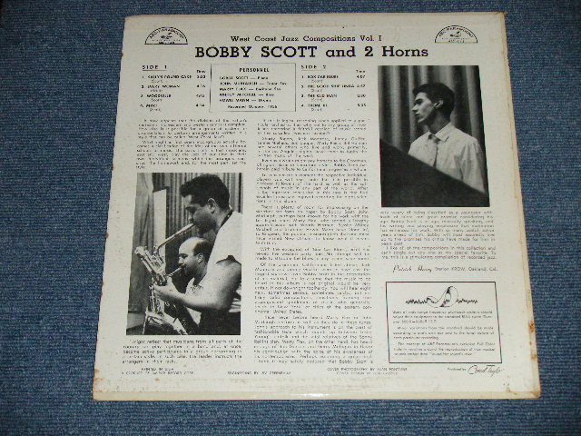 画像: BOBBY SCOTT - and his TWO HORNS WEST COAST JAZZ COMPOSITIONS VOL.1 ( Ex+++,Ex/Ex+++ )  / 1957 US AMERICA ORIGINAL  MONO Used LP