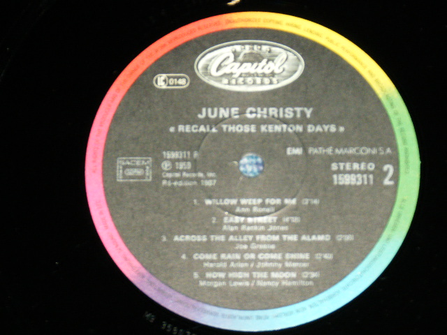 画像: JUNE CHRISTY - RECALLS THOSE KENTON DAYS ( MINT/MINT ) / 1987 SPAIN REISSUE Used LP 