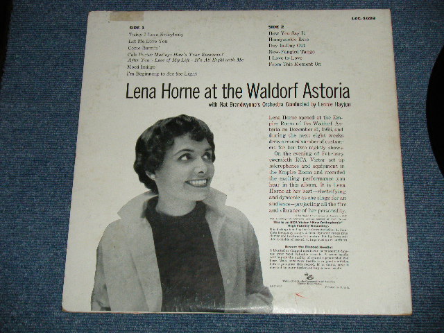 画像: LENA HORNE  -  AT THE WALDORF ASTORIA ( Ex++/Ex+ Looks:Ex : EDSP ) / 1957 US AMERICA ORIGINAL MONO Used LP 