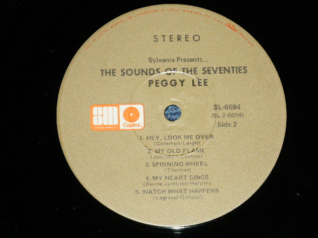 画像: PEGGY LEE -  THE SOUNDS OF THE SEVENTIES ( MINT-/Ex+++ A-2,3,4:Ex,MINT- ) / 1973? US AMERICA ORIGINAL STEREO Used LP 