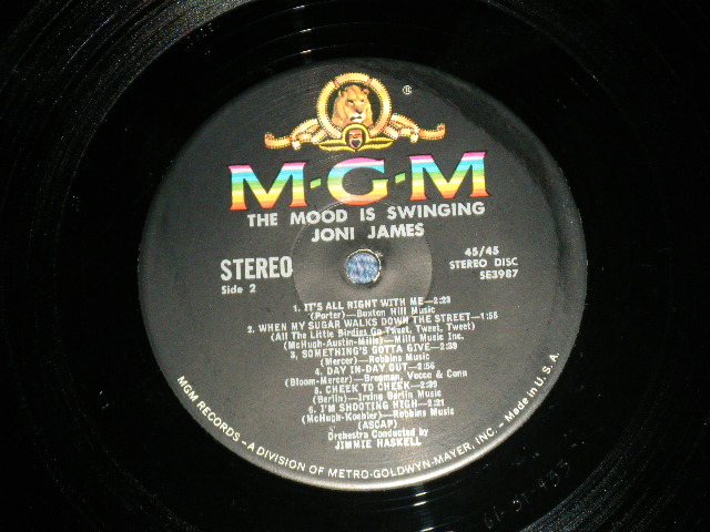 画像: JONI JAMES - THE MOOD IS SWINGING!  ( Ex++/Ex+++) / 1961 AMERICA US ORIGINAL STEREO Used LP