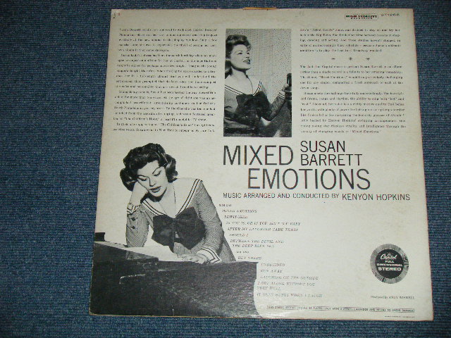 画像: SUSAN BARRETT - MIXED EMOTIONS ( Ex+/Ex+++ ) / 1959 US AMERICA ORIGINAL 1st press "BLACK with RAINBOW RING 'CAPITOL' Logo  on LEFT Label"  STEREO Used LP 
