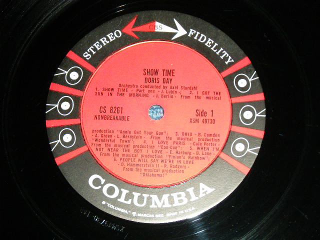 画像: DORIS DAY - SHOW TIME ( Ex+,Ex++/Ex++ )   / 1960 US AMERICA ORIGINAL "6 EYES Label"  STEREO  Used LP
