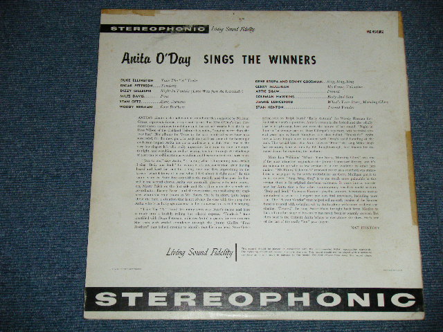 画像: ANITA O'DAY -  SINGS THE WINNERS ( Ex+/Ex++) / 1960  US AMERICA  ORIGINAL STEREO  Used LP