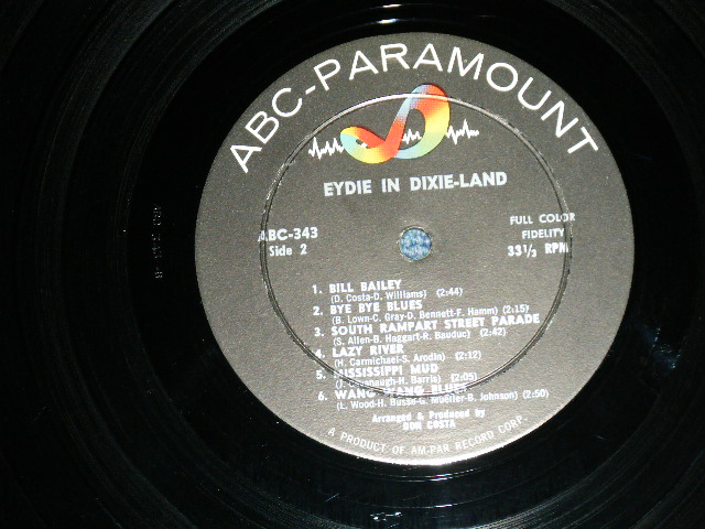 画像: EYDIE GORME - EYDIE IN DIXIE-LAND  (Ex+++,Ex++/Ex+++)  / 1960 US AMERICA ORIGINAL MONO Used LP