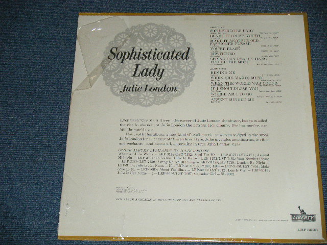 画像: JULIE LONDON -  SOPHISTICATED LADY  ( Ex+++/Ex+++ ) /1962 US AMERICA ORIGINAL MONO  Used LP