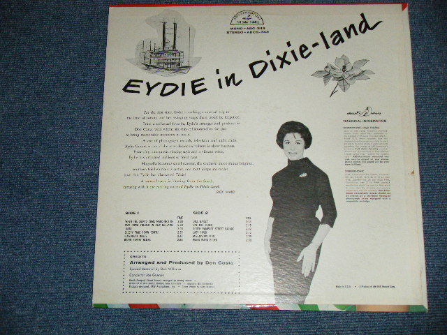 画像: EYDIE GORME - EYDIE IN DIXIE-LAND  (Ex+++,Ex++/Ex+++)  / 1960 US AMERICA ORIGINAL MONO Used LP