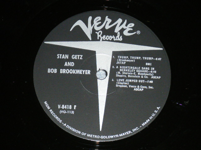 画像: STAN GETZ + BOB BLACKMEYER ( WILD BILL DAVIS,SAM JONES,LOUIS HAYES,LES SPANN ) -RECORDED FALL 1961 ( Ex++/Ex+++ Lookds:MINT- : TAPE SEAM)  / 1961 US AMERICA ORIGINAL MONO Used LP