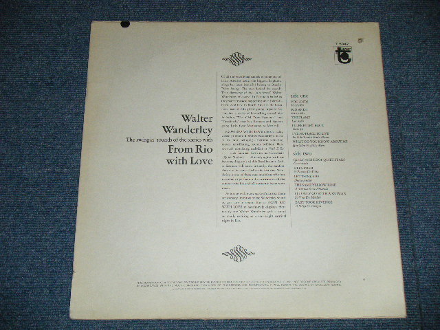 画像: WALTER WANDERLEY - FROM RIO WITH LOVE ( Ex++/Ex+++ Looks:MINT-: BB, EDSP)  / 1966 US AMERICA  ORIGINAL MONO Used LP