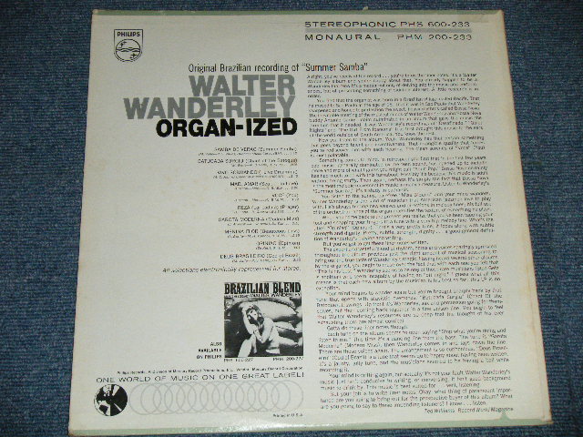 画像: WALTER WANDERLEY - ORGAN-ISED ( Ex++/Ex+++)  / 1967 US AMERICA  ORIGINAL MNO Used LP