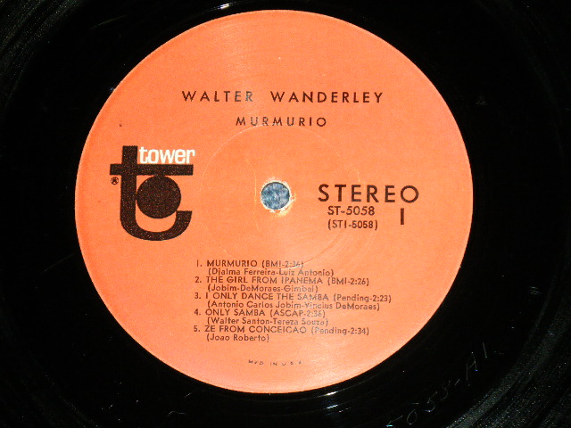 画像: WALTER WANDERLEY - MURMURIO ( Ex++/Ex+++ Looks:Ex++ : EDSP)  / 1967  US AMERICA  ORIGINAL STEREO Used LP