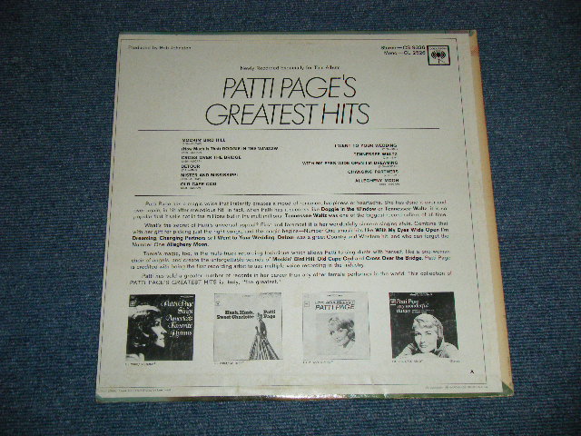 画像: PATTI PAGE -  GREATEST HITS ( Ex++/Ex+++: EDSP ) /1966 US ORIGINAL 360 Sound Label  STEREO Used LP  