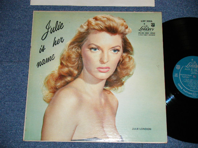 画像1: JULIE LONDON - JULIE IS HER NAME ( DEBUT ALBUM )( Matrix # B-D12/B-D18) (Ex+/Ex+++ ) / 1956 US AMERICA ORIGINAL MONO "1st Press LIBERTY Credit Front Cover""2nd Press Un-Glossy Jacket " "2nd Press BACK Cover" "1st PRESS Turquoise Color LABEL" Used LP  