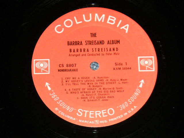 画像: BARBRA STREISAND  -  THE BARBRA STREISAND  ALBUM   ( Ex+++,Ex++/MINT)   / 1966  US AMERICA ORIGINAL "360 Sound Label"  STEREO Used LP