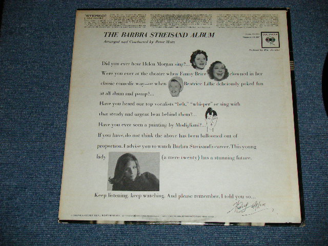 画像: BARBRA STREISAND  -  THE BARBRA STREISAND  ALBUM   ( Ex+++,Ex++/MINT)   / 1966  US AMERICA ORIGINAL "360 Sound Label"  STEREO Used LP