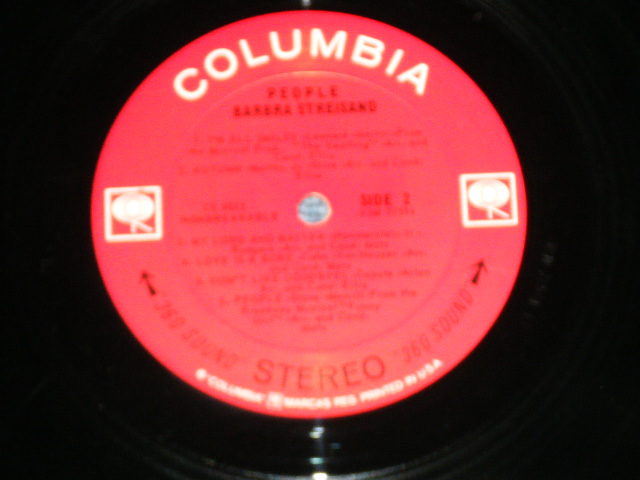 画像: BARBRA STREISAND  - PEOPLE ( MINT-/Ex+++)   / 1964  US AMERICA ORIGINAL "BLACK 360 Sound Label" STEREO  Used LP